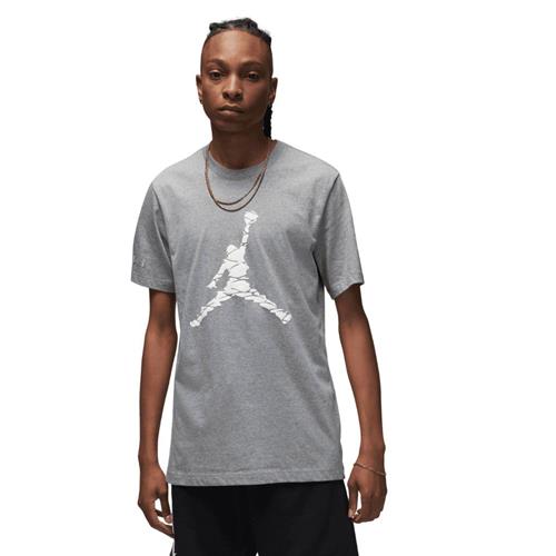 Se Nike Jordan Essentials Tshirt Mand Carbon Heather/white Kortærmede T-shirts Str S - Bomuld hos Magasin ved Magasin