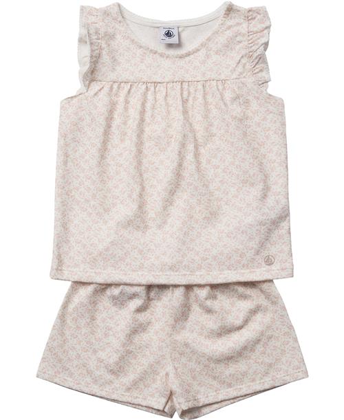 Se Petit Bateau Short Pyjama Str 6Y - Marshmallow/panty Nattøj hos Magasin ved Magasin