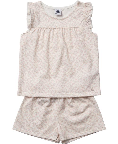 Se Petit Bateau Short Pyjama Str 2Y - Marshmallow/panty Nattøj hos Magasin ved Magasin