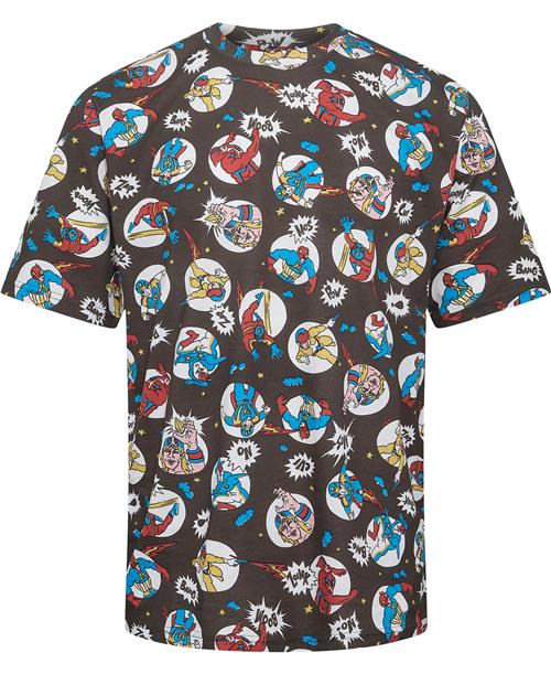 Moschino Tshirt Mand Fantasy Print Only One Colour Kortærmede T-shirts Str 48 - hos Magasin