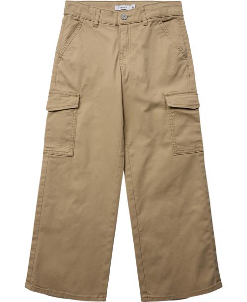 Name It Nkfrose Wide Twill Cargo 8108ba NO Str 158 - Safari Bukser hos Magasin