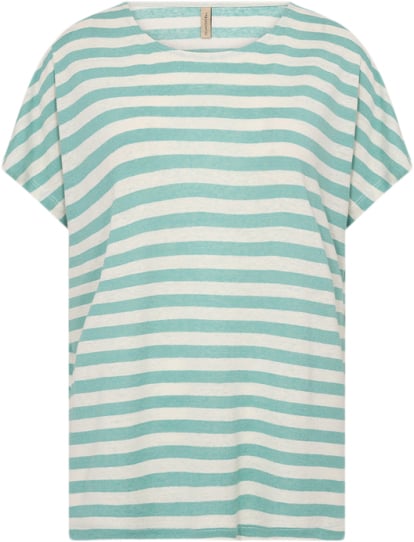 soyaconcept Scesme 2 Kvinde 6030c Aqua Combi Kortærmede T-shirts Str XXL - Viskose hos Magasin