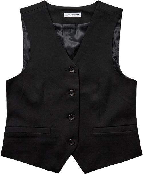 Se Designers Remix Girls G Zoe Vest Str 164 cm / 14 år - Sort Veste hos Magasin ved Magasin