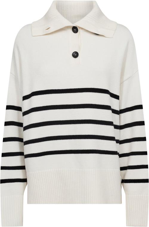 Se Levete room Lrdanni 1 Kvinde L106c - Off White Combi Sweaters Str XL - hos Magasin ved Magasin