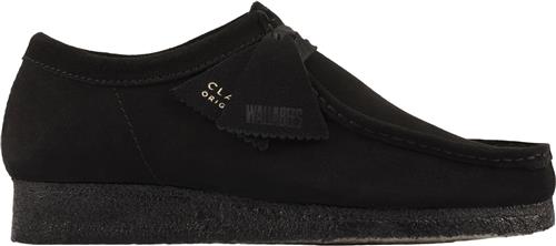 Clarks Originals Wallabee. Black Sde, D, 4 Kvinde Black Suede Snøresko Str 40 - hos Magasin