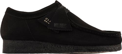 Clarks Originals Wallabee. Black Sde, D, 4 Kvinde Black Suede Snøresko Str 39 - hos Magasin