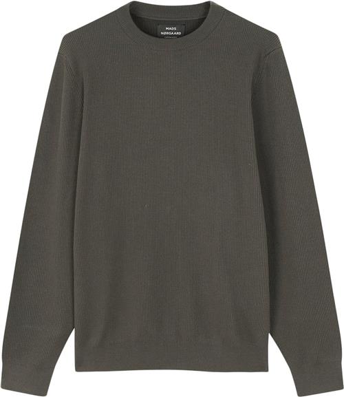 Mads Nørgaard - Copenhagen Tight Cotton Emil Knit Mand Grøn Sweaters Str S - hos Magasin