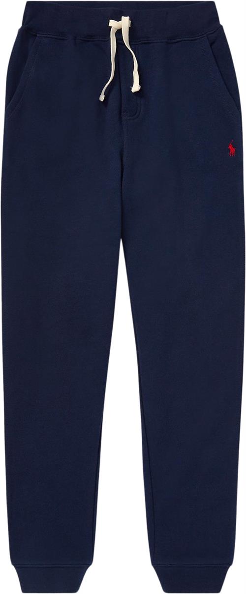 Se Polo Ralph Lauren Cottonblend-fleece Jogger Str S Drenge - Blå Bukser hos Magasin ved Magasin