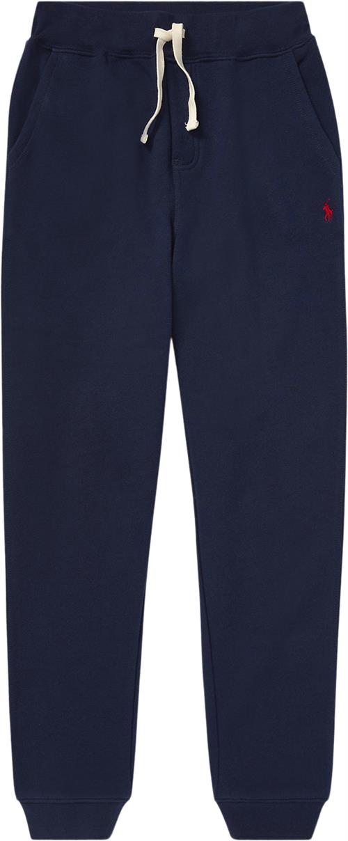 Se Polo Ralph Lauren Cottonblend-fleece Jogger Str M Drenge - Blå Bukser hos Magasin ved Magasin