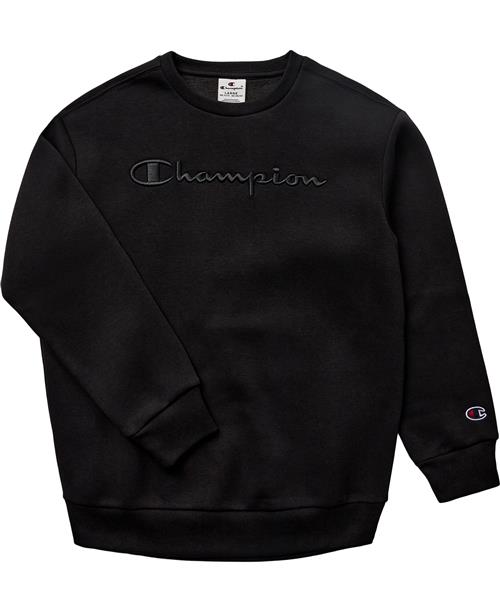 Se Champion Crewneck Sweatshirt Str M/140/ 9-10 år - Black Beauty Sweatshirts hos Magasin ved Magasin