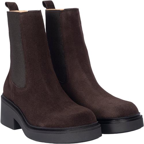 Se ANGULUS Støvle med Elastik Kvinde 2193/046 Brown/brown Chelsea Boots Str 37 - hos Magasin ved Magasin