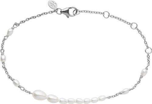 Se ByBiehl Aura Flow Bracelet Silver - Kædearmbånd Uden Vedhæng hos Magasin ved Magasin