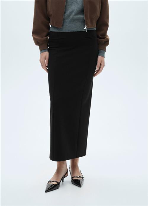 MANGO Long Pencil Skirt Kvinde Black Maxi Nederdele Str XS - hos Magasin