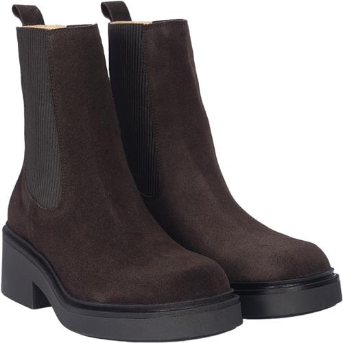 ANGULUS Støvle med Elastik Kvinde 2193/046 Brown/brown Chelsea Boots Str 39 - hos Magasin