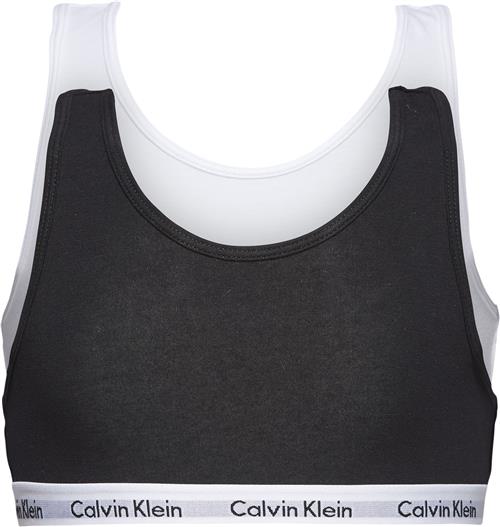 Calvin Klein Calvin Klein 2pack Bralette Str 10-12 år - Sort Bralette Elastan hos Magasin