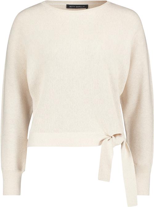 Betty Barclay Strickpullover Ku Kvinde Light Beige Melange Sweaters Str 40 - hos Magasin