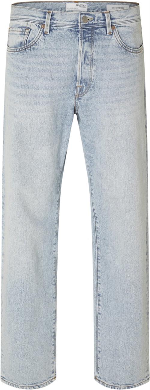 Selected Homme Slh220loose Kobe 5411 L.B Wash JNS Mand Blue Denim Jeans Str "30/""32" - hos Magasin