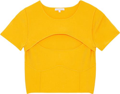 Patrizia Pepe Maglia/knit Kvinde Juicy Orange Toppe Slim Fit Str 38 - hos Magasin