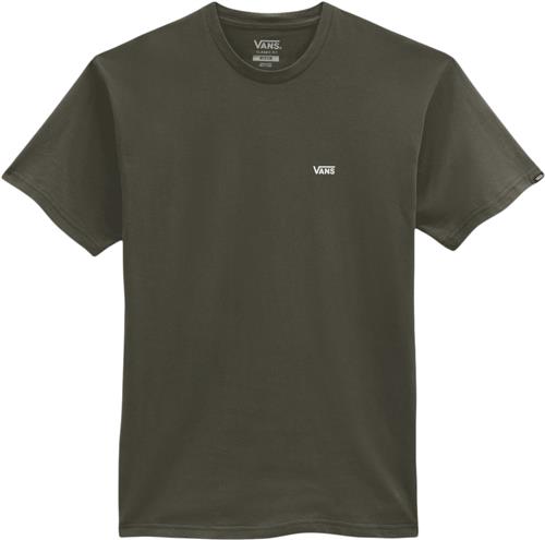 Vans mn Left Chest Logo tee Mand Green Kortærmede T-shirts Str S - Bomuld hos Magasin