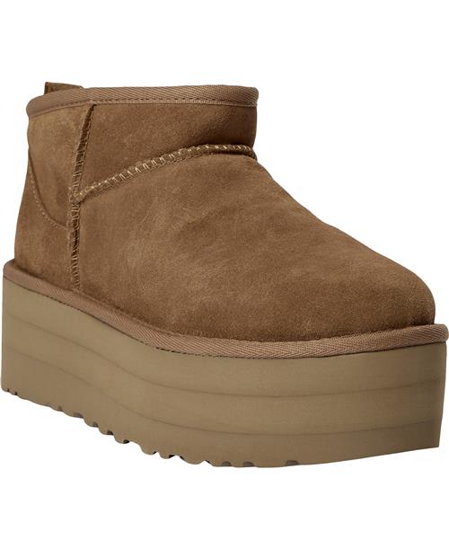 UGG W Cl Ultra Miniplatf Kvinde Chestnut Vinterstøvler Str 37 - hos Magasin