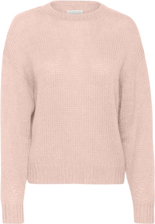 Part Two Lindipw PU Kvinde Silver Pink Sweaters Relaxed Fit Str L - hos Magasin