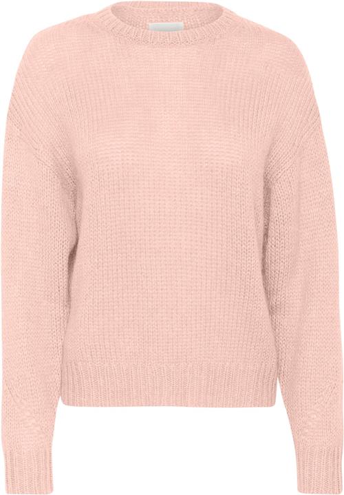 Part Two Lindipw PU Kvinde Silver Pink Sweaters Relaxed Fit Str S - hos Magasin