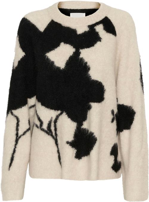 Part Two Lajlapw PU Kvinde French Oak Blurred Flower Sweaters Regular Fit Str M - hos Magasin