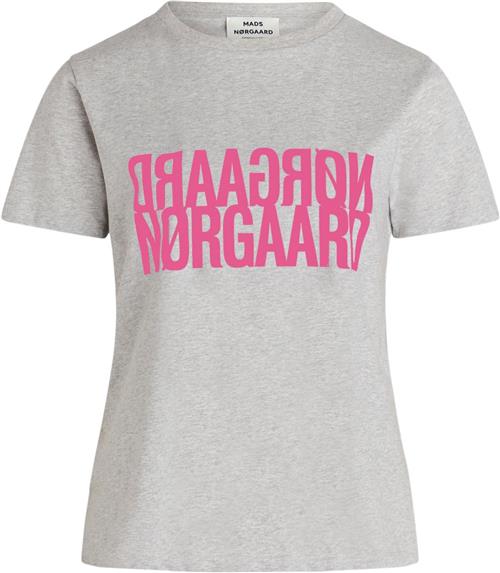 Mads Nørgaard - Copenhagen Single Organic Trenda P Tee Kvinde Grå Kortærmede T-shirts Str XXXL - Bomuld hos Magasin