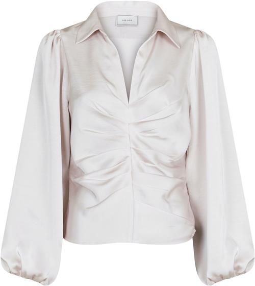 Neo Noir Mille Heavy Sateen Blouse Kvinde 124 Langærmede Bluser Str 42 - hos Magasin