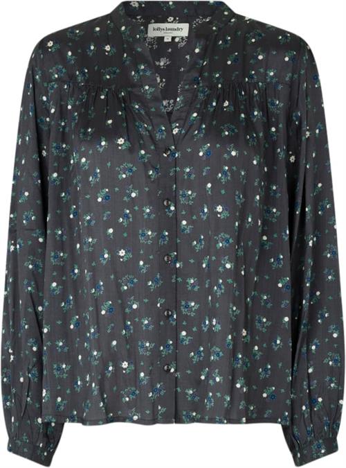 Lollys Laundry Elif Shirt Kvinde Washed Black Langærmede Skjorter Str XS - hos Magasin