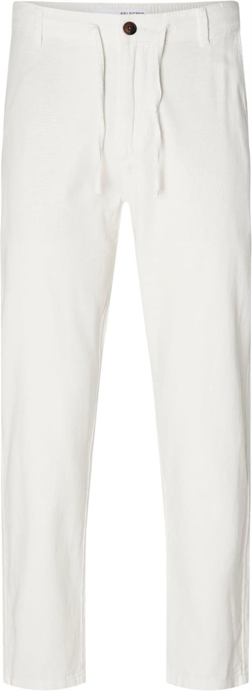 Selected Homme Slh172slimtape Brody Linen Pant NO Mand Blå Casual Bukser Slim Fit Str L - Bomuld hos Magasin