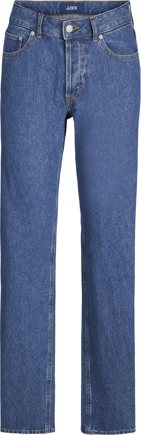 JJXX Jxseoul Straight LW Jeans R3058 DNM Kvinde Medium Blue Denim Straight Jeans Str "29/""34" - hos Magasin