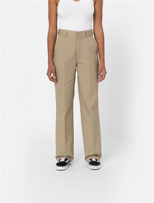 Se Dickies 874 Workpant REC W Khaki Kvinde Khaki Bukser Med Brede Ben Str 32 27 - hos Magasin ved Magasin