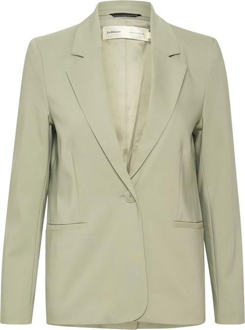 Se InWear Zellaiw Classic Short Blazer Kvinde Seagrass Blazere Casual Fit Str 38 - hos Magasin ved Magasin