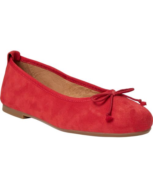 Pavement Lucy Lu Kvinde Red Suede Ballerinaer Str 39 - Læder hos Magasin