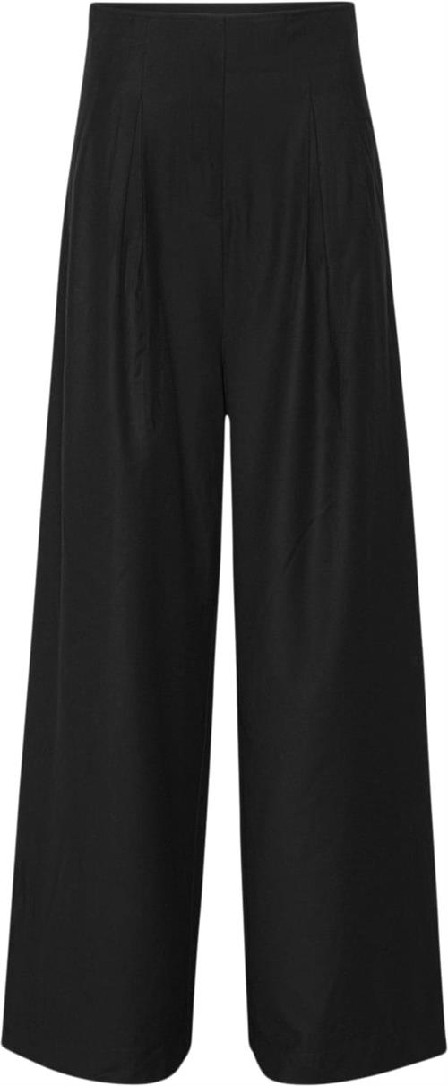 Se REMAIN Drapy Suiting Pants Kvinde Black Bukser Med Lige Ben Str 40 - hos Magasin ved Magasin