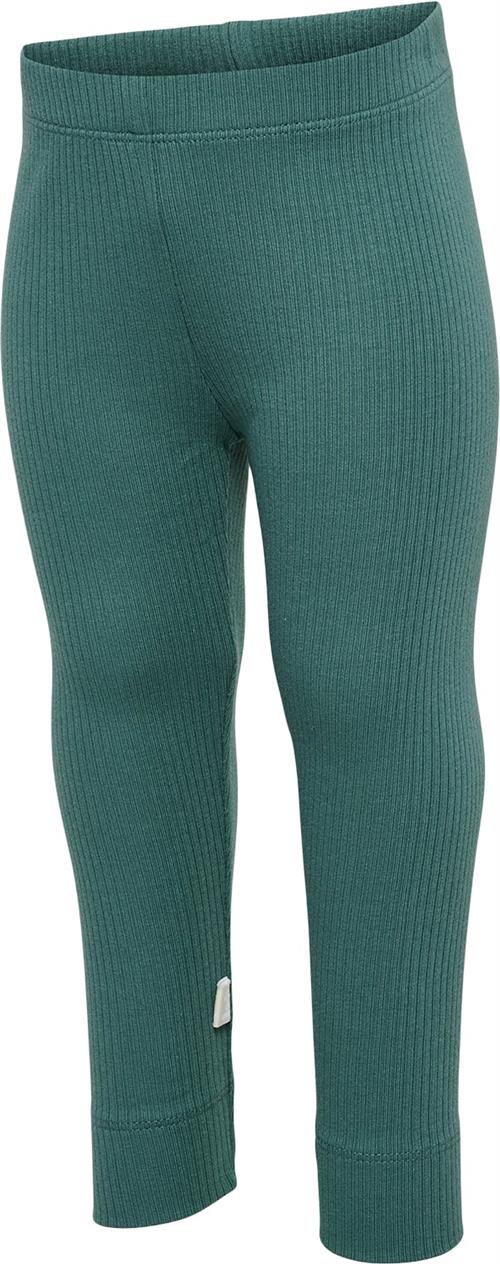 Se Hummel Hmlrene Tights Str 4 år / 104 cm - Sea Pine Leggings hos Magasin ved Magasin