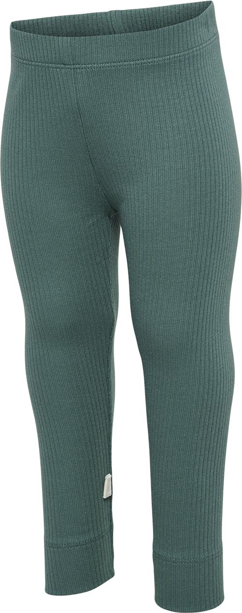 Se Hummel Hmlrene Tights Str 12-18 mdr / 86 cm - Sea Pine Leggings hos Magasin ved Magasin