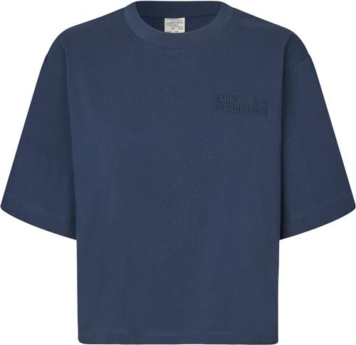 Baum und Pferdgarten Jian Kvinde Baritone Blue Kortærmede T-shirts Str L - hos Magasin