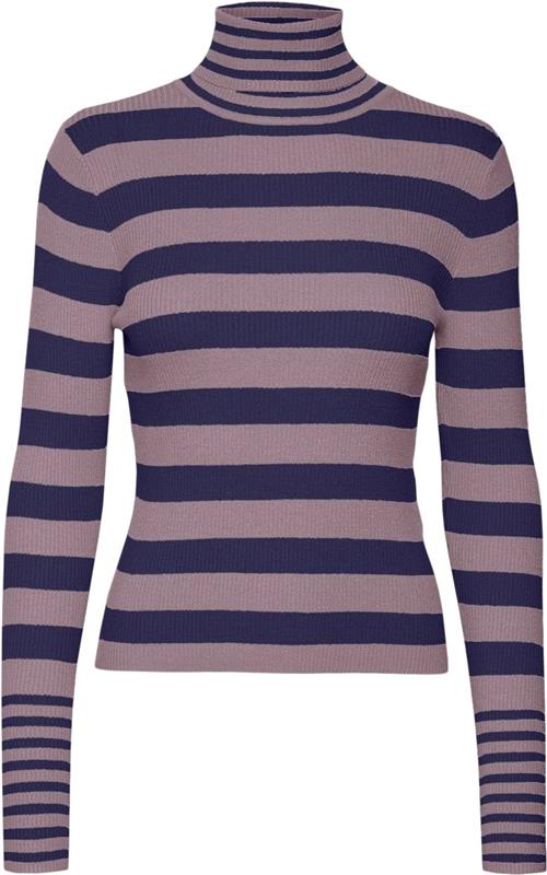 Vero Moda Vmmaxine LS Rollneck Pullover BOO Kvinde Toadstool/w. Astral Aura Rullekraver Str S - hos Magasin