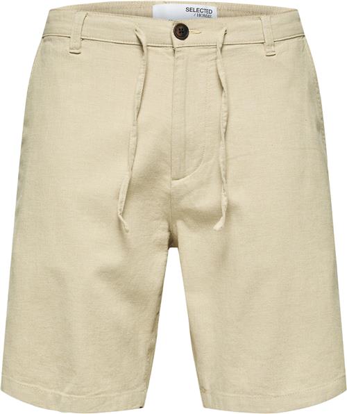 Se Selected Homme Slhcomfortbrody Linen Shorts W NOO Mand Incense/mixed W. Oatmeal Chino Shorts Str XL - Bomuld hos Magasin ved Magasin