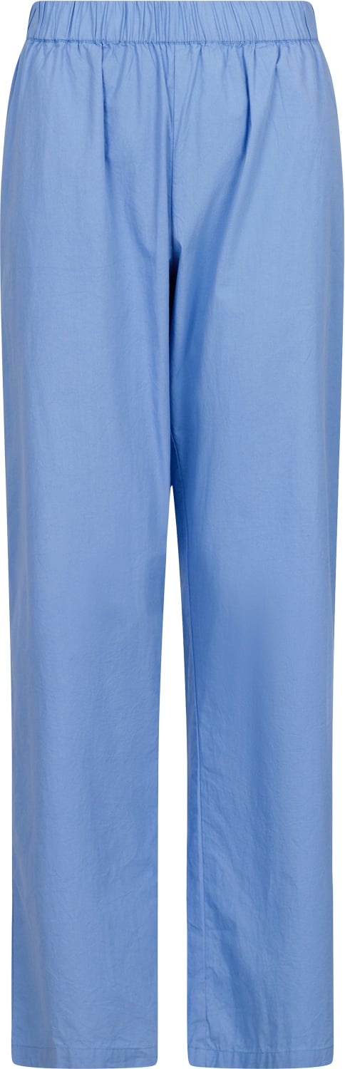 Neo Noir Astra C Poplin Pants Kvinde Light Blue Bukser Med Brede Ben Str 40 - hos Magasin