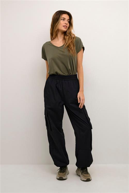 Kaffe Kamarie Cargo Pants Kvinde Black Deep Cargo Bukser Str 40 - hos Magasin