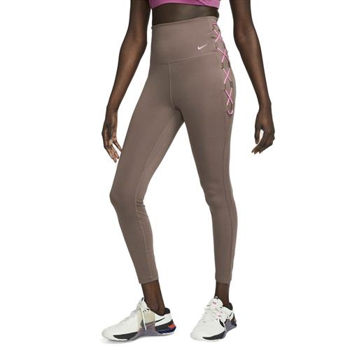 Se Nike Dri Fit One High Waist 7 8 Lace Up Tights M - Tights hos Magasin ved Magasin