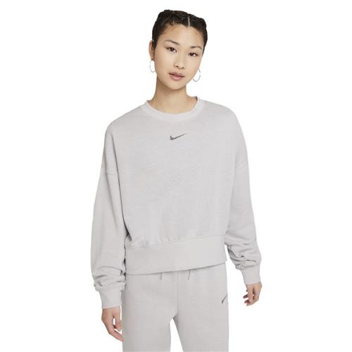 Nike Sportswear Essentials Oversized Fleece Sweatshirt Kvinde Grey Sweatshirts Str XS - Bomuld hos Magasin