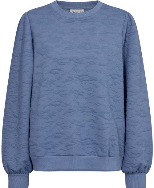 Se Saint Tropez Andysz Sweatshirt Kvinde Colony Blue Sweatshirts Loose Fit Str S - hos Magasin ved Magasin