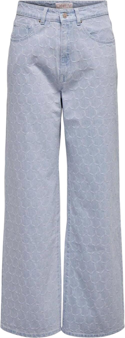 ONLY Onlhopeeliza EX HW Wide DNM BJ Kvinde Light Blue Denim Wide Jeans Str "29/""34" - hos Magasin