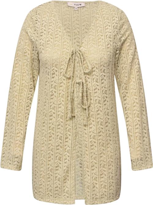 A-VIEW Mona new Cardigan Kvinde Sand Cardigans Str 40 - hos Magasin