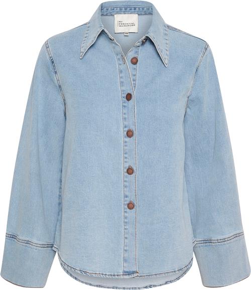 My Essential Wardrobe Laramw 115 Sofia Shirt Kvinde Light Blue Wash Denimskjorter Str 42 - hos Magasin