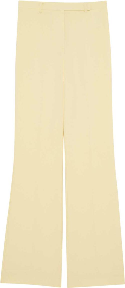 Patrizia Pepe Pantaloni/trousers Kvinde Clarity Yellow Bukser Med Brede Ben Str 38 - hos Magasin